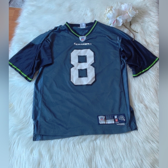 NFL Men's Navy Blue Black Hassel Beck Jersey Size M - Picture 1 of 6